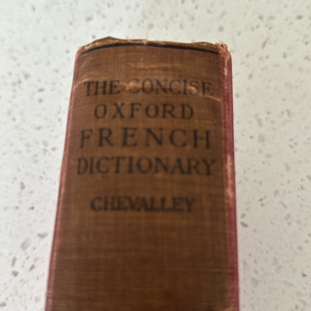 1935 Oxford French/English Dictionary